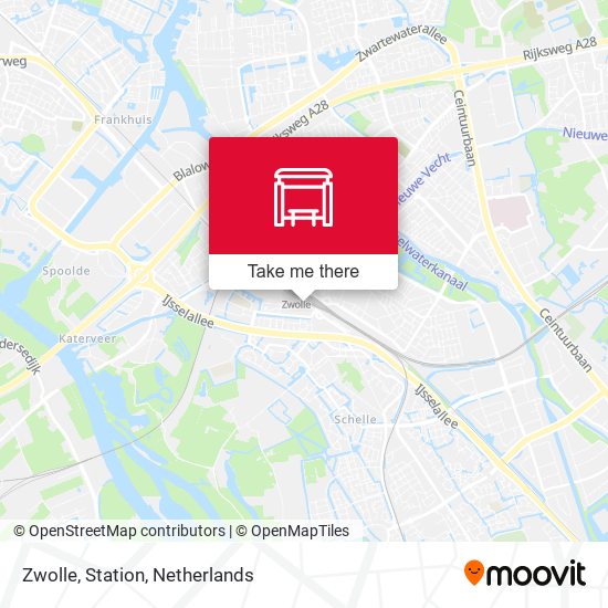 Zwolle, Station map