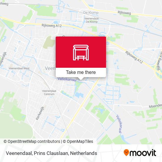 Veenendaal, Prins Clauslaan map