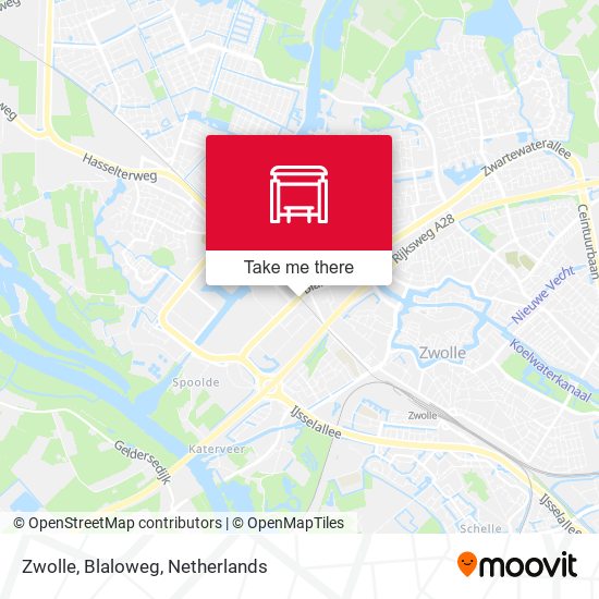 Zwolle, Blaloweg Karte