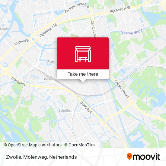 Zwolle, Molenweg Karte