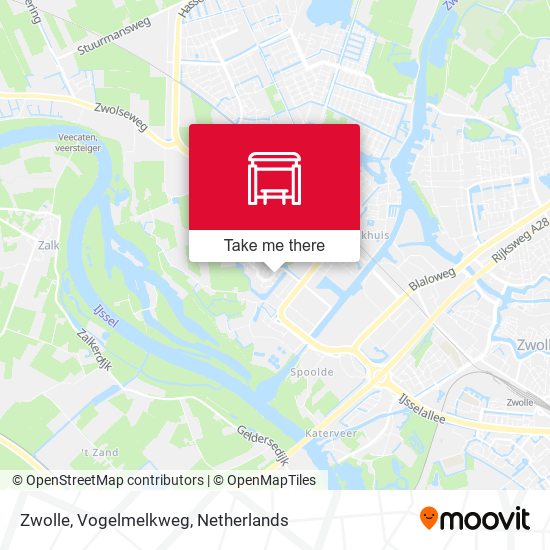 Zwolle, Vogelmelkweg map