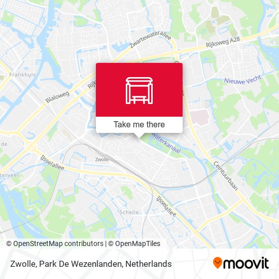 Zwolle, Park De Wezenlanden map