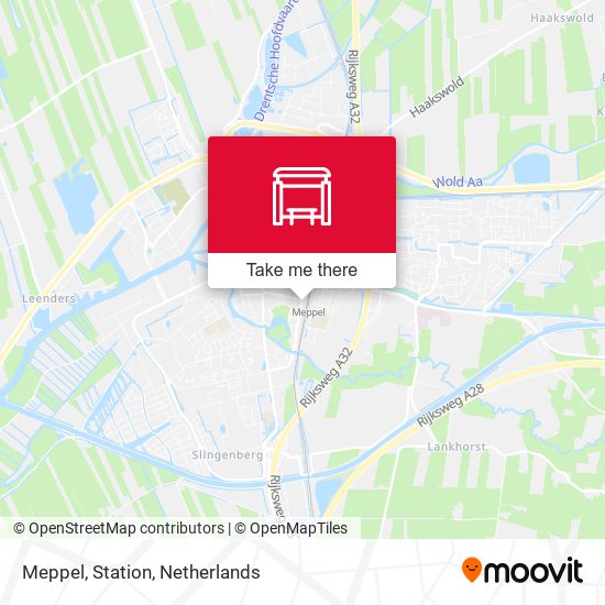 Meppel, Station map