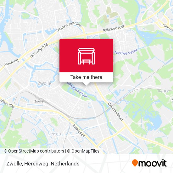 Zwolle, Herenweg Karte