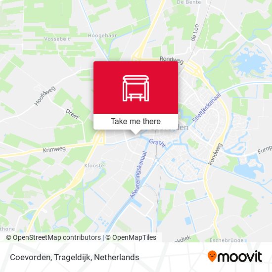 Coevorden, Trageldijk map