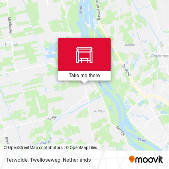 Terwolde, Twelloseweg map