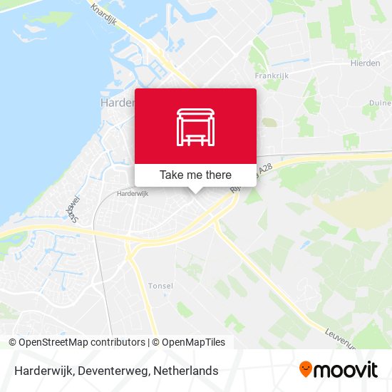 Harderwijk, Deventerweg map