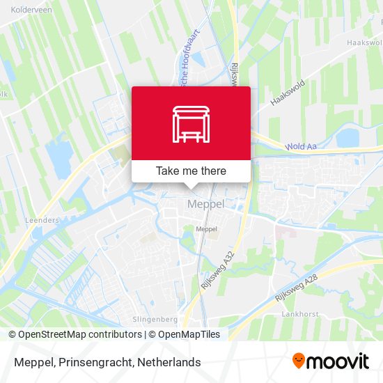 Meppel, Prinsengracht map