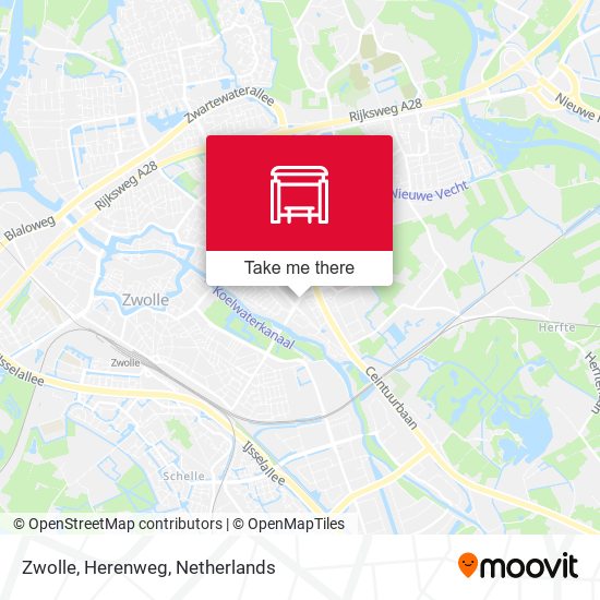 Zwolle, Herenweg Karte