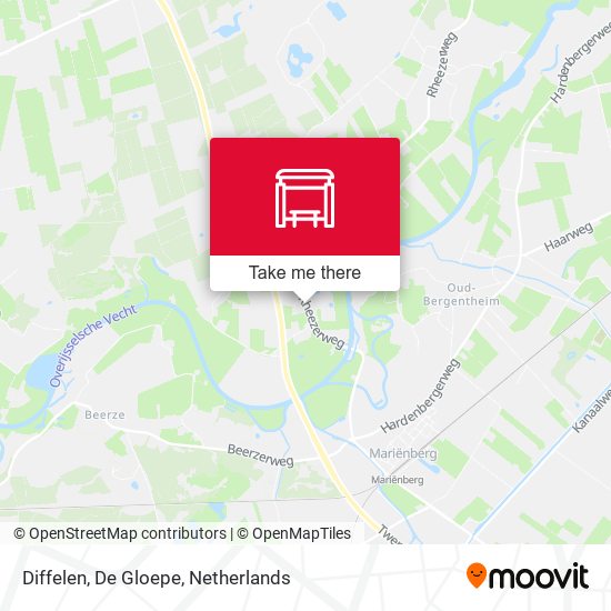 Diffelen, De Gloepe map