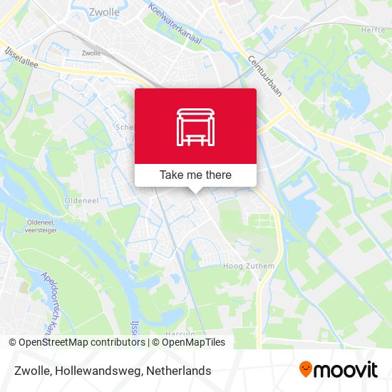 Zwolle, Hollewandsweg map