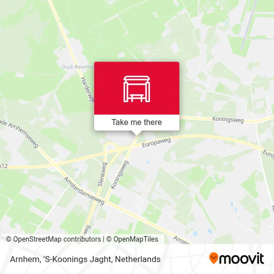 Arnhem, 'S-Koonings Jaght map