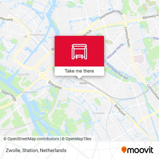 Zwolle, Station map