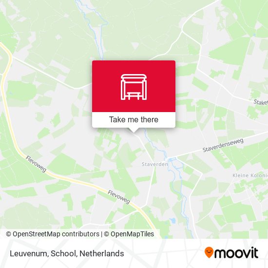 Leuvenum, School Karte