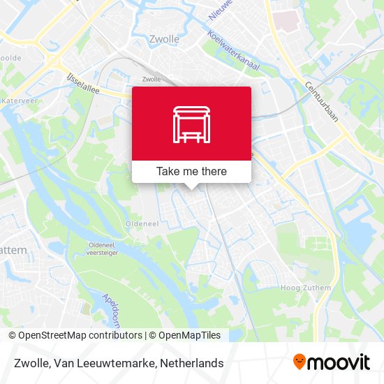 Zwolle, Van Leeuwtemarke Karte