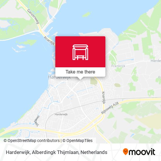 Harderwijk, Alberdingk Thijmlaan Karte