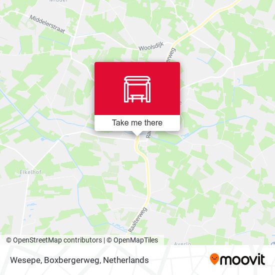 Wesepe, Boxbergerweg Karte