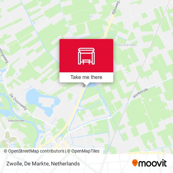 Zwolle, De Markte map