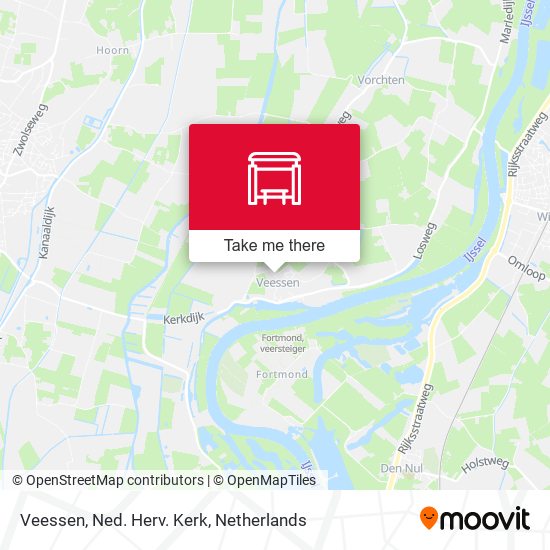 Veessen, Ned. Herv. Kerk map