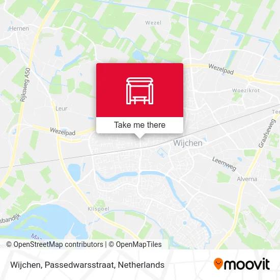 Wijchen, Passedwarsstraat map