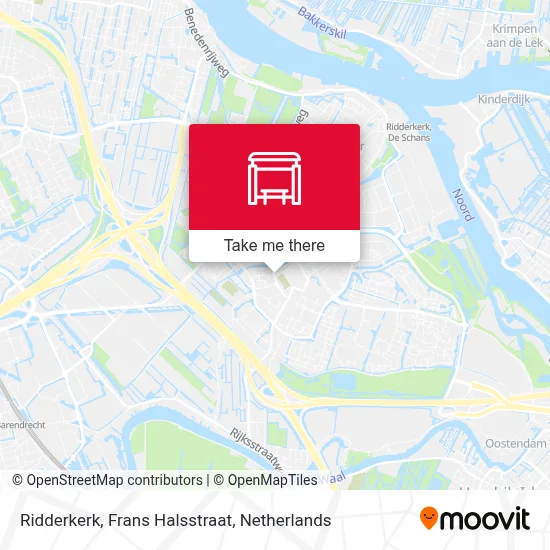 Ridderkerk, Frans Halsstraat map