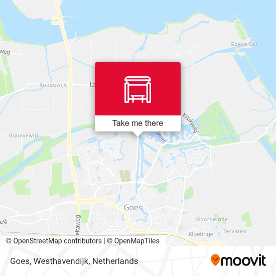 Goes, Westhavendijk map