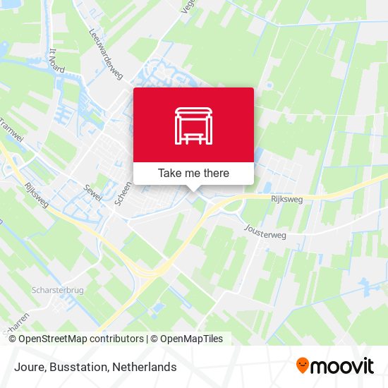 Joure, Busstation map