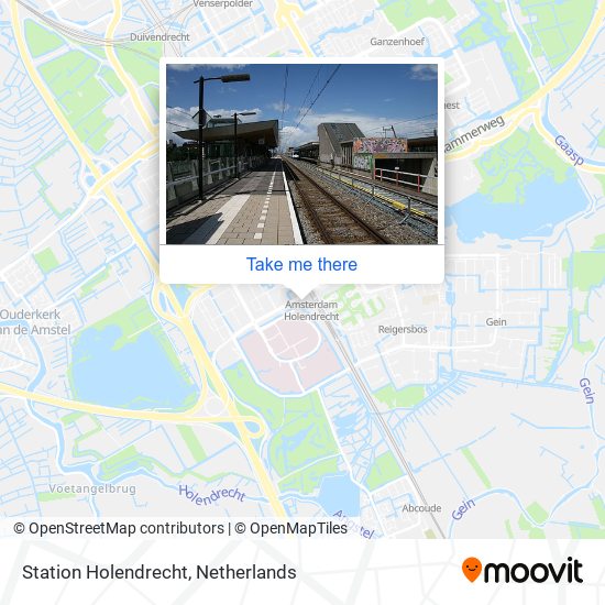 Station Holendrecht map