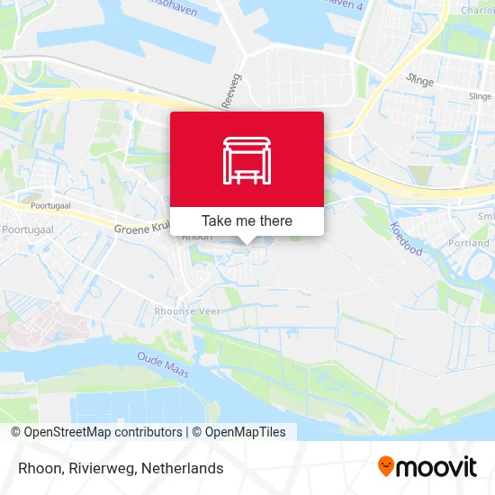 Rhoon, Rivierweg map