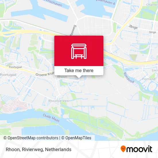 Rhoon, Rivierweg map