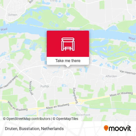 Druten, Busstation map