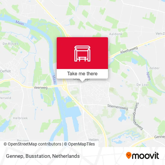 Gennep, Busstation map