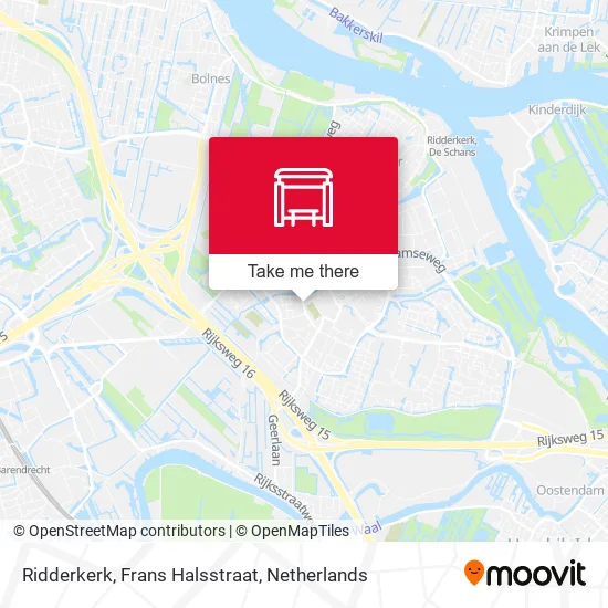 Ridderkerk, Frans Halsstraat map