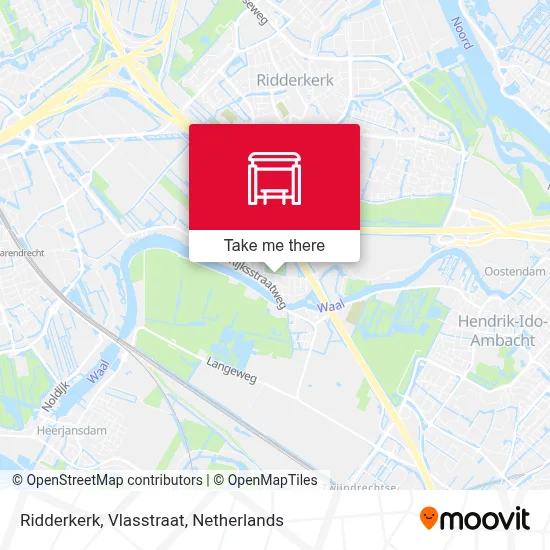 Ridderkerk, Vlasstraat Karte