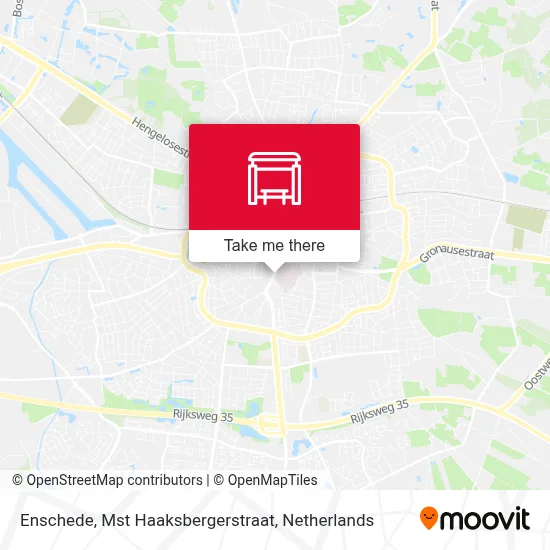 Enschede, Mst Haaksbergerstraat map