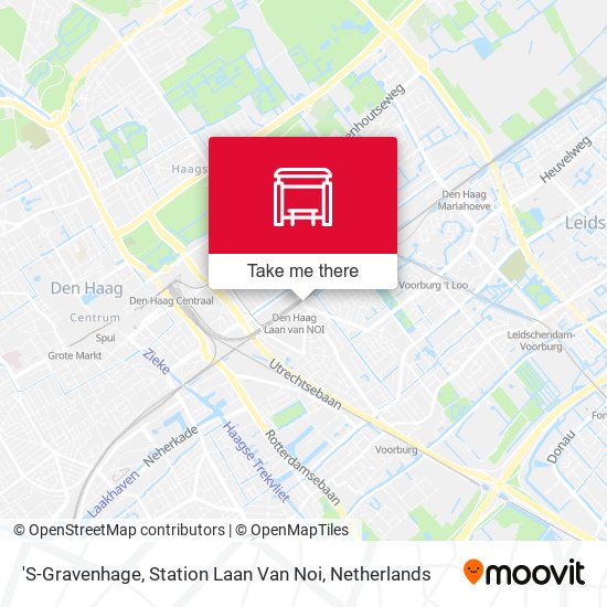 'S-Gravenhage, Station Laan Van Noi Karte