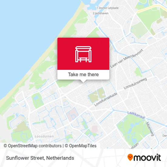 Zonnebloemstraat map