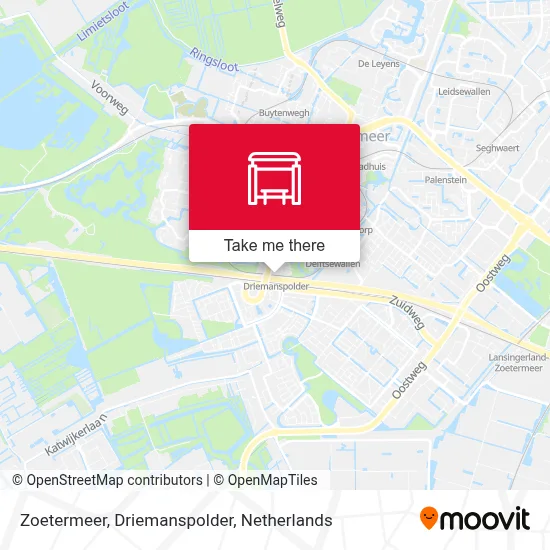 Zoetermeer, Driemanspolder map