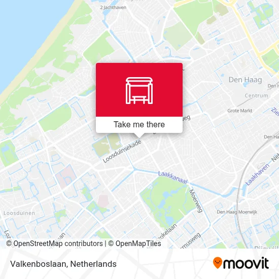 Valkenboslaan Karte