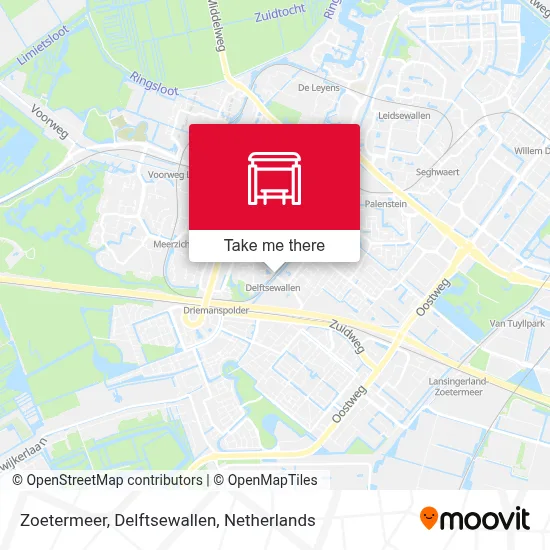 Zoetermeer, Delftsewallen map