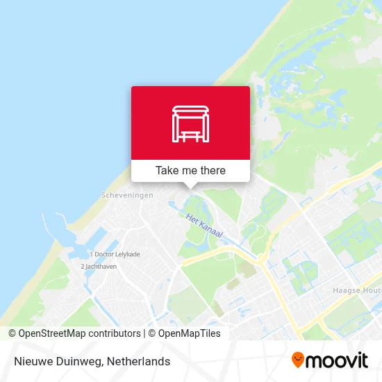 Nieuwe Duinweg map