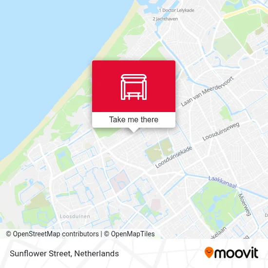 Zonnebloemstraat map