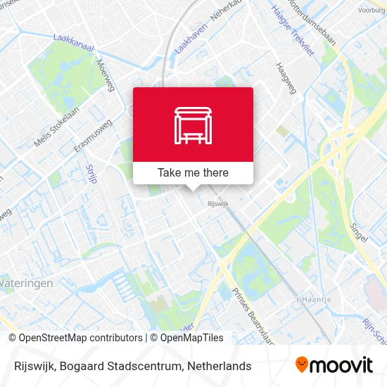 Rijswijk, Bogaard Stadscentrum map