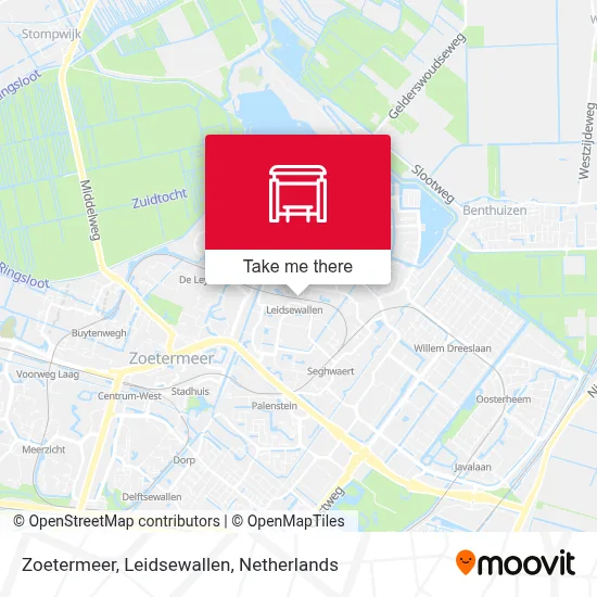 Zoetermeer, Leidsewallen Karte