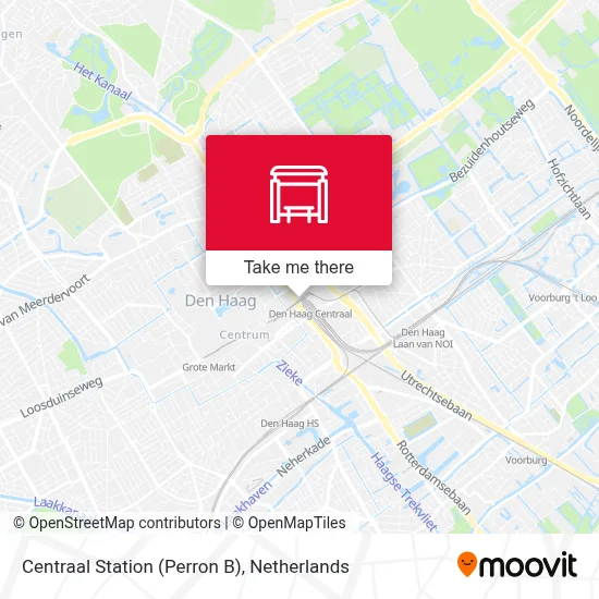 Centraal Station (Perron B) map