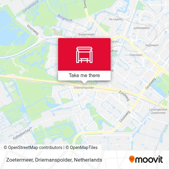 Zoetermeer, Driemanspolder map