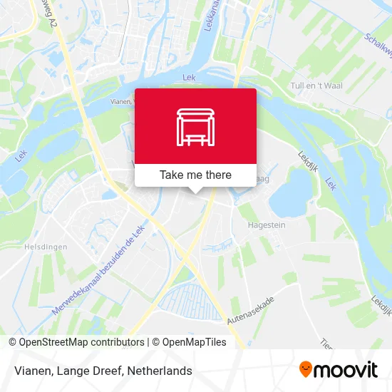 Vianen, Lange Dreef map