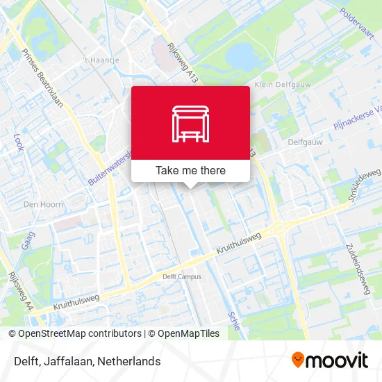 Delft, Jaffalaan map