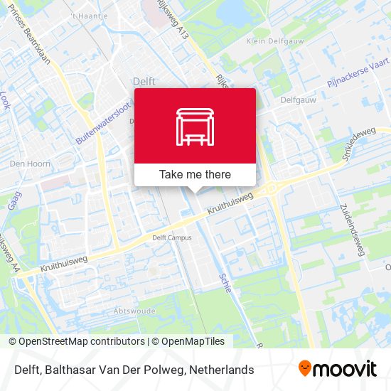Delft, Balthasar Van Der Polweg map