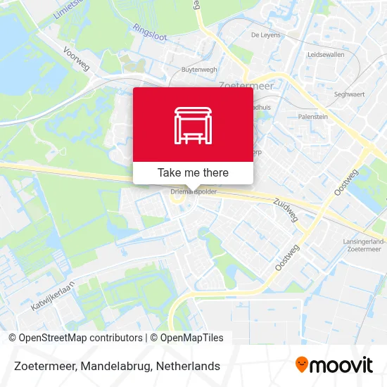 Zoetermeer, Mandelabrug map